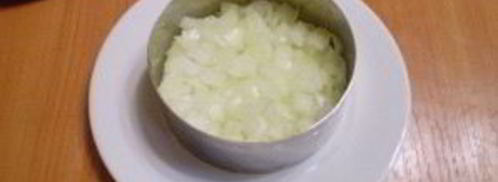 салат мимоза без картофеля. Шаг 7