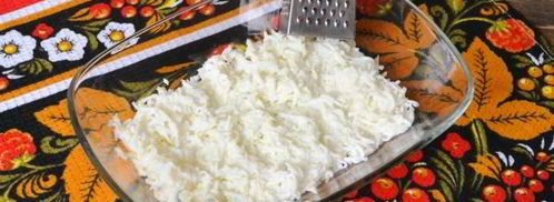 салат мимоза без картошки и моркови. Шаг 7