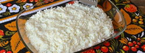 салат мимоза без картошки и моркови. Шаг 11