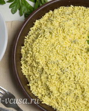 Салат Мимоза без картошки