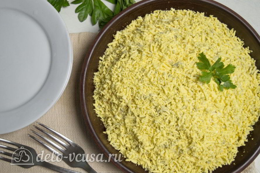 Рецепт салата мимоза без картошки