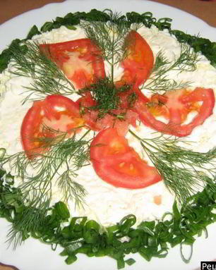 Салат Мимоза классическая с лососем