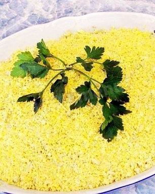 Салат Мимоза классический с консервой