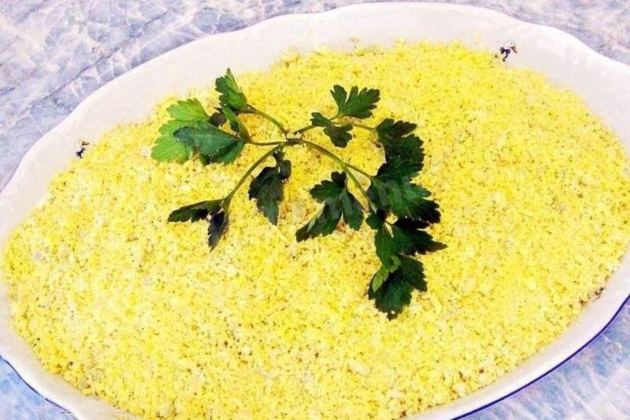 Рецепт салата мимоза классический с консервой