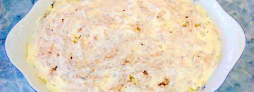 салат мимоза классический с консервой. Шаг 17