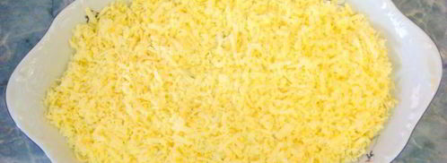 салат мимоза классический с консервой. Шаг 10