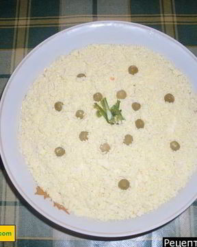 Салат Мимоза нежная с картошкой