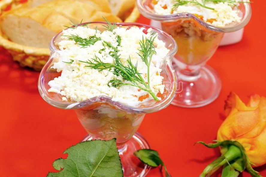 Рецепт салата мимоза с горбушей