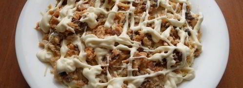 салат мимоза с картофелем и твердым сыром. Шаг 5