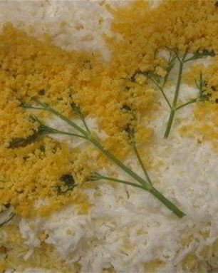 Салат Мимоза с лососем