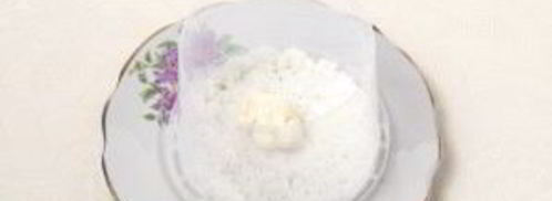 салат мимоза с рисом и сыром. Шаг 4