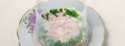 салат мимоза с рисом и сыром. Шаг 6