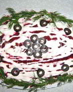 Салат Мимоза с сардиной