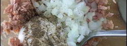 салат мимоза с тунцом. Шаг 3