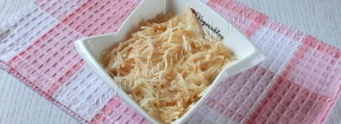 салат мимоза с яблоком. Шаг 10