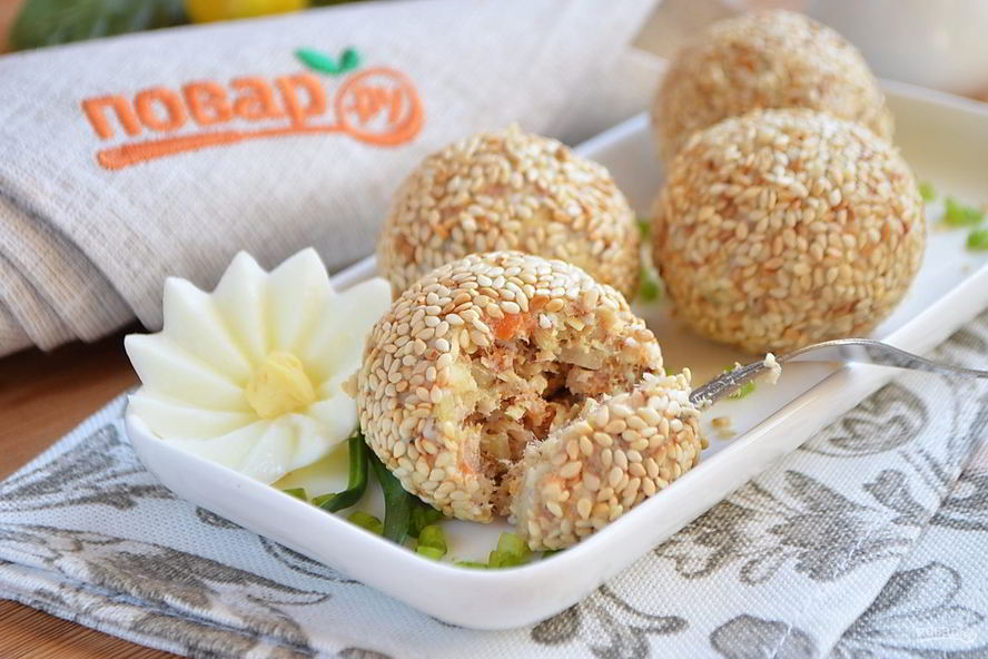 Рецепт салатных шариков мимоза