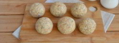 салатные шарики мимоза. Шаг 7