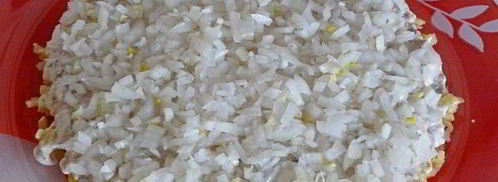 слоеный салат мимоза. Шаг 12