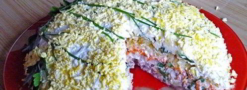 слоеный салат мимоза. Шаг 29