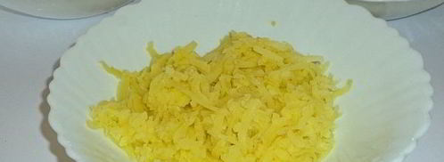 слоеный салат мимоза. Шаг 5