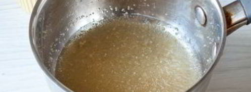 желе мимоза с персиками и клубникой. Шаг 4