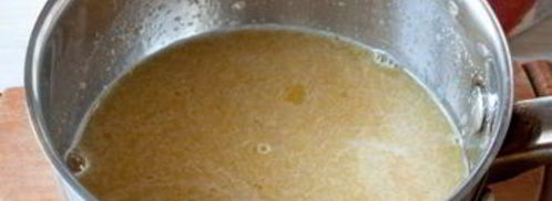 желе мимоза с персиками и клубникой. Шаг 5