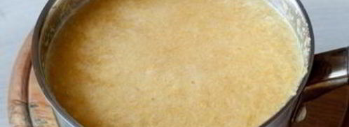 желе мимоза с персиками и клубникой. Шаг 6