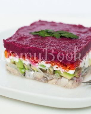 Диетическая Селедка под шубой без майонеза и картошки