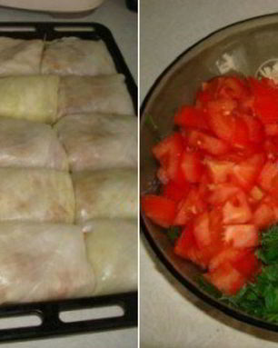 Голубцы под шубой