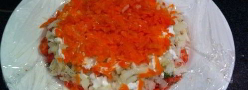 красная рыба под шубой. Шаг 3