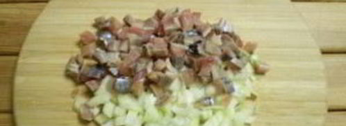 ленивая селедка под шубой. Шаг 4