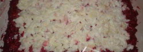 постный рулет из сельди под шубой. Шаг 8