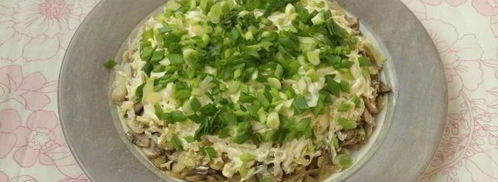 салат грибы под шубой. Шаг 8