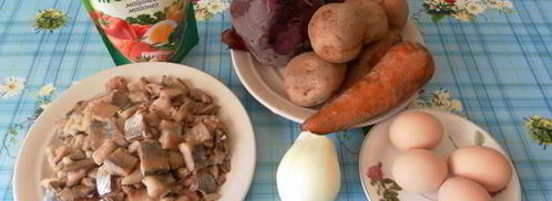 салат сельдь под шубой. Шаг 5