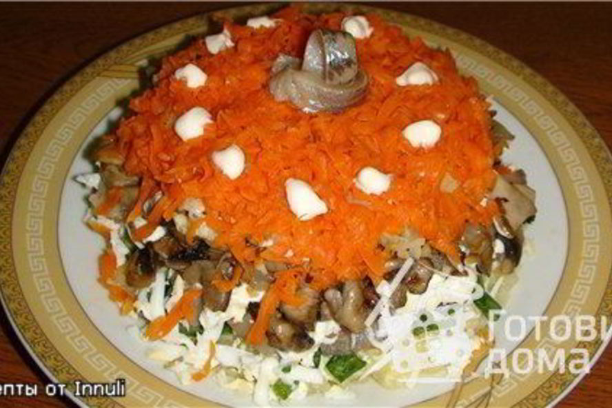 Рецепт салата селедка под лисьей шубой