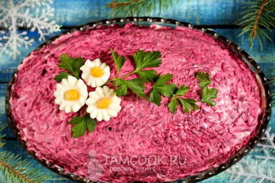 Рецепт салата скумбрия под шубой