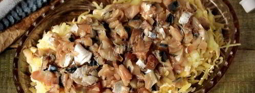 салат скумбрия под шубой. Шаг 5