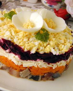 Селедка под шубой по-новому