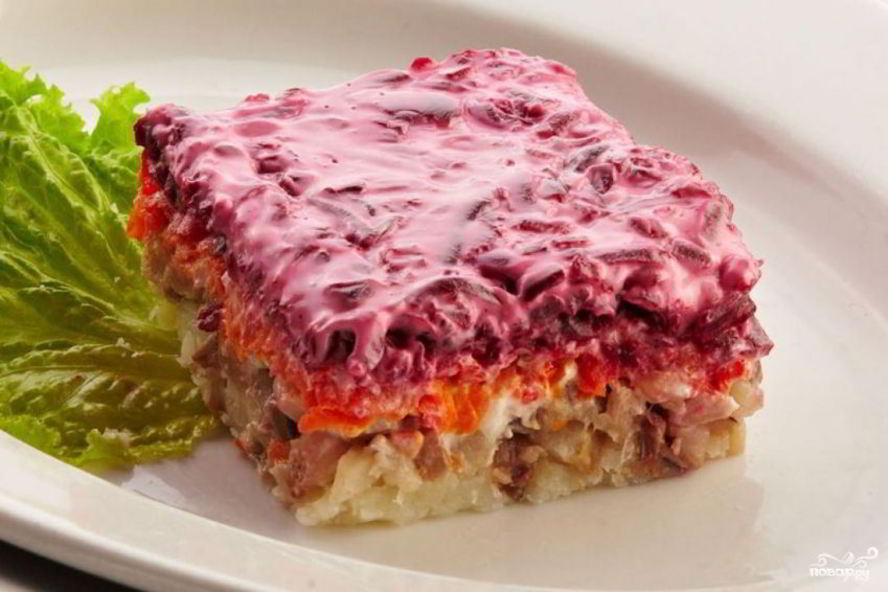 Рецепт селедки под шубой праздничная