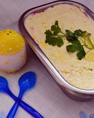 Селедка под шубой с плавленным сыром