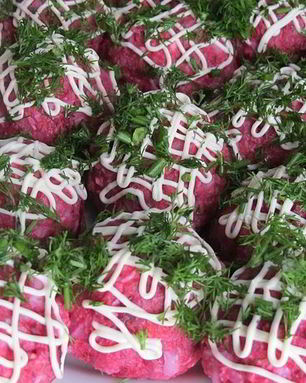 Селедка под шубой шариками