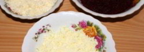 селедка под шубой в батоне. Шаг 3