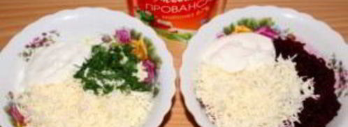 селедка под шубой в батоне. Шаг 4