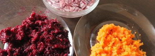 селедка под шубой в картофельных корзинках. Шаг 4