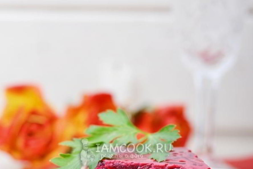 Рецепт селедки под шубой в желе