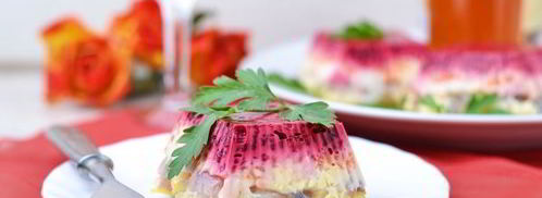 селедка под шубой в желе. Шаг 15