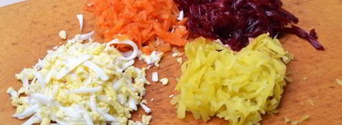 селедка под шубой в желе. Шаг 7