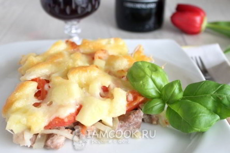 Рецепт свинины под шубой