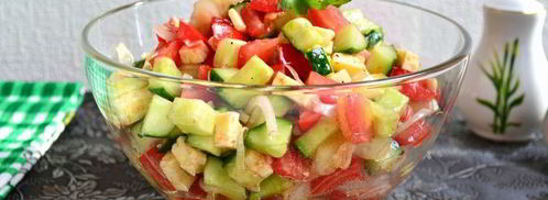 салат с брынзой и помидорами. Шаг 5