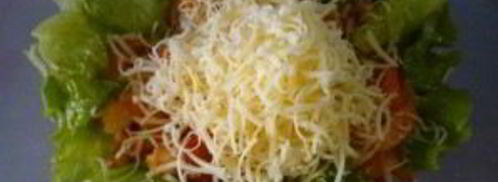 салат с креветками и помидорами черри. Шаг 9